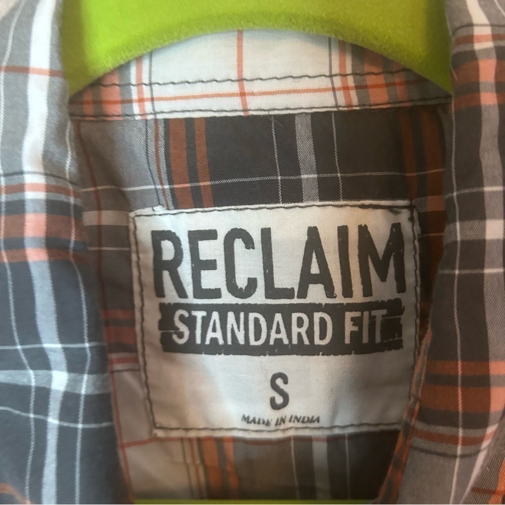 Reclaim standard fit western plaid shirt small great condition Buckle - Picture 3 of 4